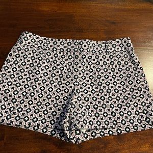 patterned ann taylor LOFT shorts, size 10